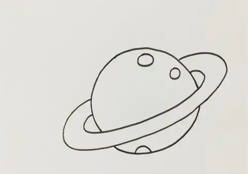 彩色带颜色星球简笔画怎么画 可爱涂色星球简笔画步骤画法