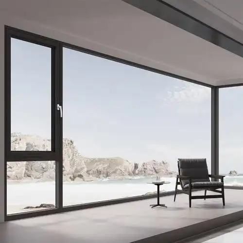 65断桥平开窗 中空钢化玻璃隔音窗 客厅落地封阳台铝合金门窗批发