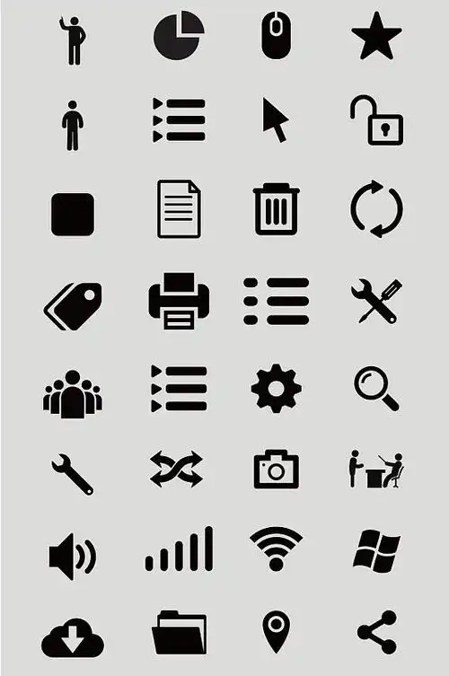 常用小图标矢量图图片-常用小图标矢量图设计素材-常用小图标矢量图