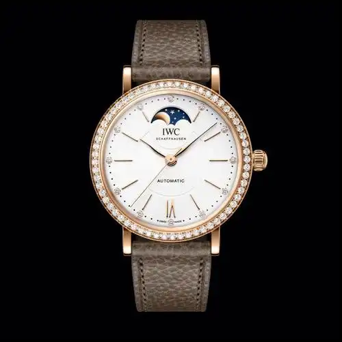 iwc万国全新柏涛菲诺18k金钻女士腕表