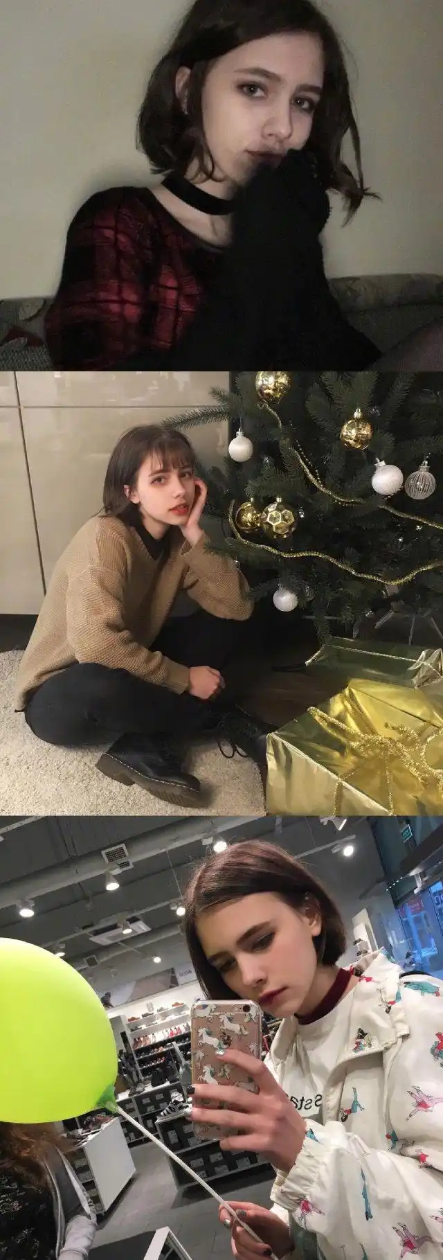 15岁韩俄混血alisa五官很精致了