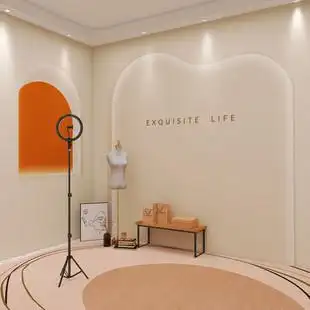 3d母婴店直播带货背景墙壁纸童装服装店直播间墙纸轻奢石膏线墙布