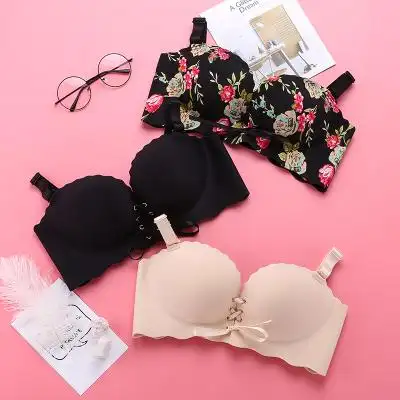 内衣套装女士无钢圈拉b聚拢性感文胸调整型收副乳手托防下垂胸罩