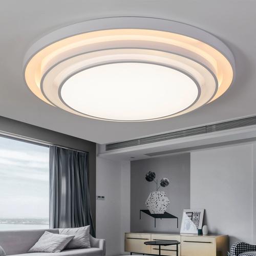 2023年新款客厅大圆灯现代简约1米圆形大厅灯具80cm卧室led吸顶灯