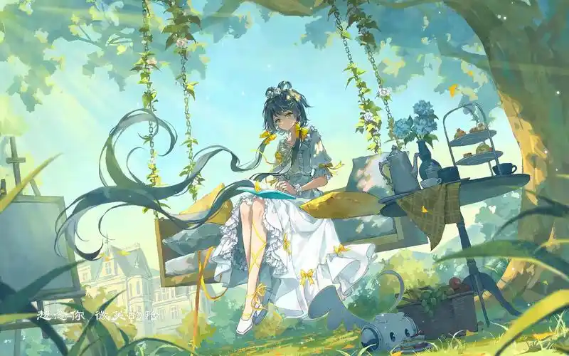 "落叶两片三片 片片想念" "秋殇别恋"音乐分享 "洛天依"4k动态壁纸