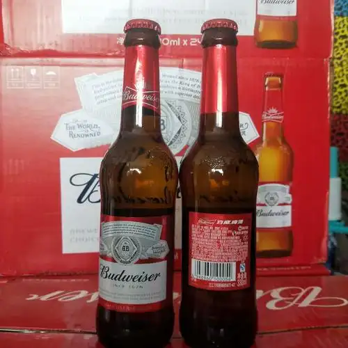供应百威啤酒330m小瓶,百威460瓶装啤酒l 夜场酒吧用酒 自助餐啤