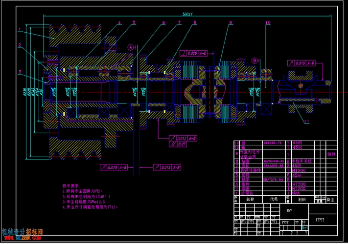ca6140车床主轴箱的设计-机械设计招标网