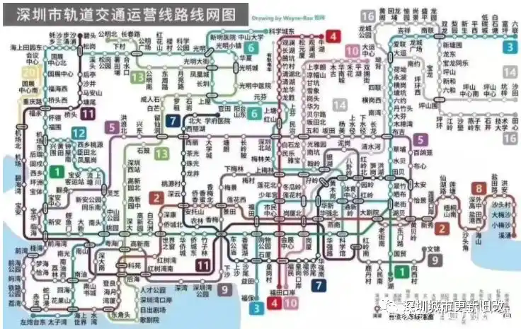 【建议收藏】深圳地铁线路图(最详细,1-33号线)