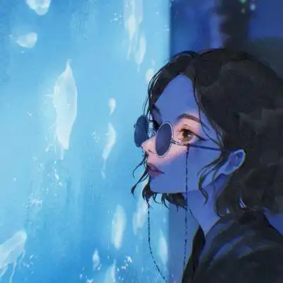 手绘意境女头_女生头像_我要个性网