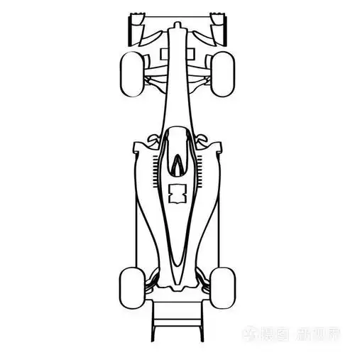 顶视图的一辆赛车插画-正版商用图片0zdy66-摄图新视界