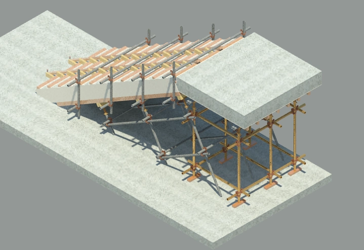分享楼梯模板支设模型资料下载