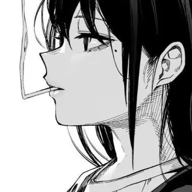 漫画头像女黑白高清图片