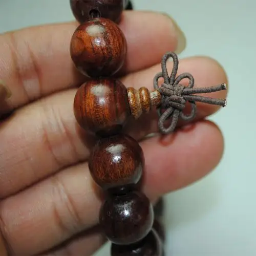 巴西黄花梨 木质 念珠 手链 檀木 星月菩提 檀木佛珠批发