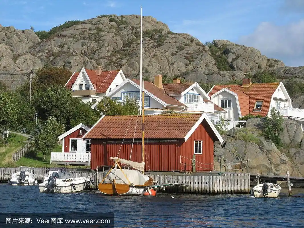 典型的瑞典海边房子