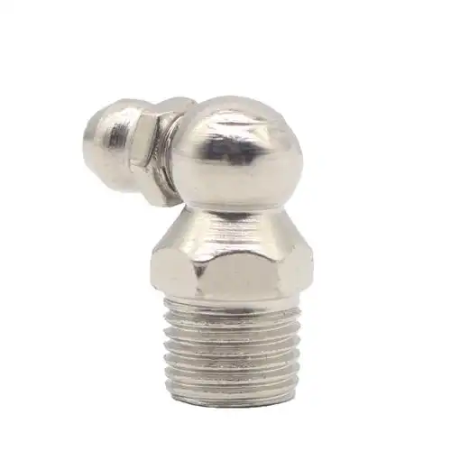 公制铁镀镍黄油嘴 m6 m8 m10 45度90度180度注油嘴油杯直弯黄油嘴