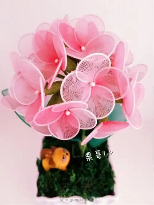 丝网花 mini绣球花00