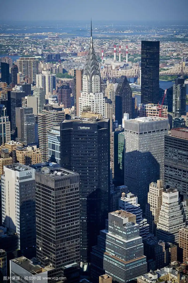 俯視纽约高楼