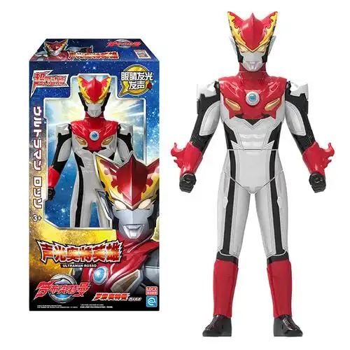 灵动创想声光奥特英雄奥特曼超人男孩女孩玩具发光发声泰迦赛罗罗索