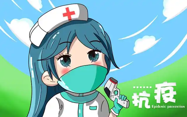 防疫抗疫护士原创插画海报