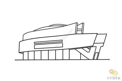 内蒙古自然博物馆简笔画