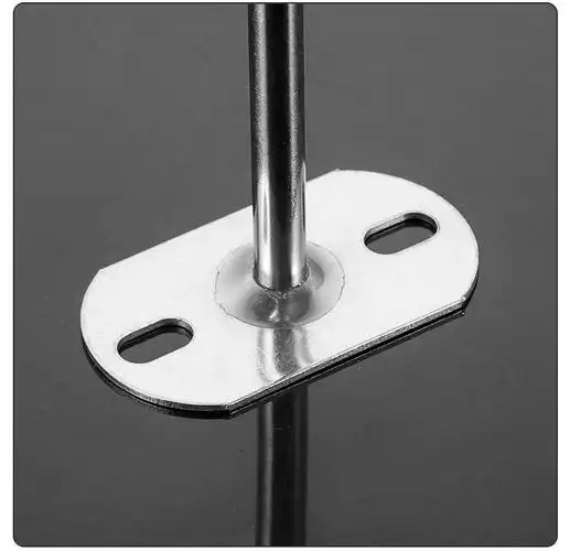 京品保障不锈钢阳台晾衣杆吊座吊通吊杆支架顶装法兰座晾杆固定式衣座