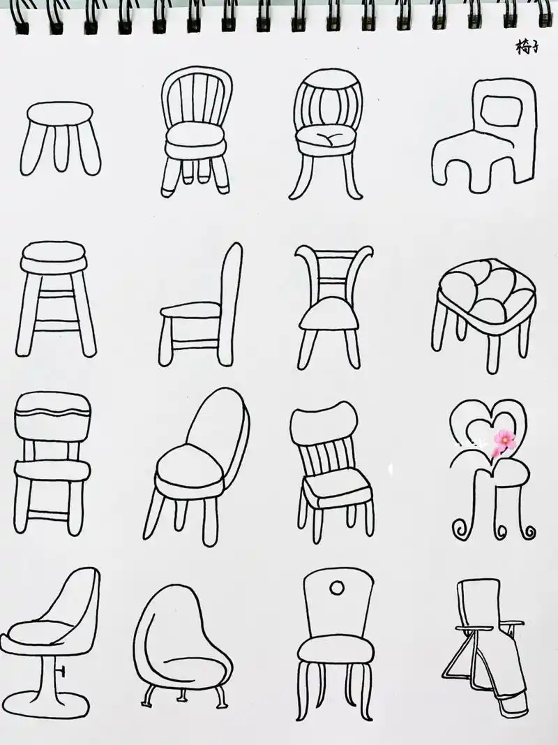简笔画「椅子」❤️❤️❤️