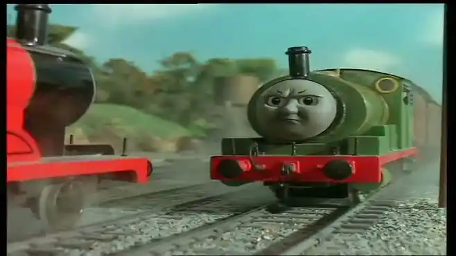 托马斯:詹姆士小火车喷了新油漆,开始变得嚣张跋扈-母婴亲子视频-搜狐