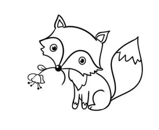狐狸的画法简笔画图片