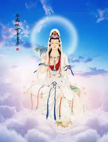 观音菩萨佛像图片-高清图片-百图汇设计素材