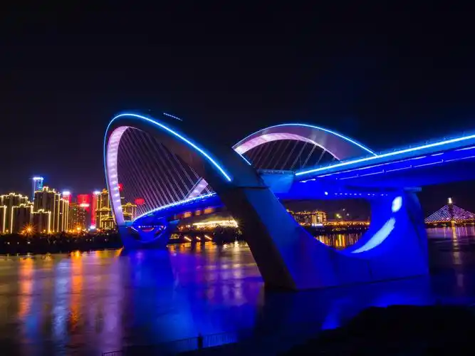 夜晚的南宁大桥