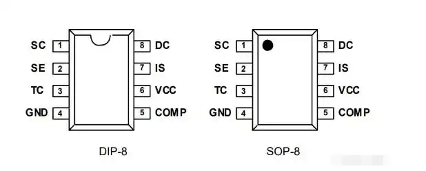 mc34063芯片特点引脚以及封装原理图