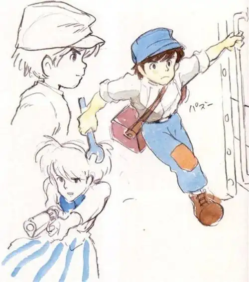 宫崎骏的手稿作品