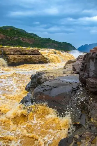 陕西壶口瀑布美如画