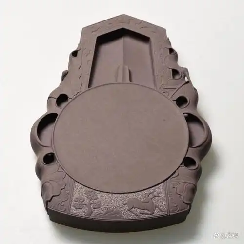 「砚样鉴赏」端石桐叶封弟圭璧砚