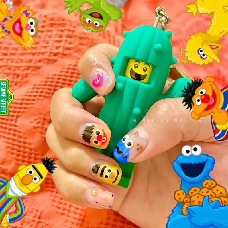 最喜欢给客人画画了,彩色的卡通元素萌 - 抖音