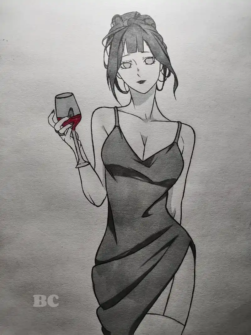 雏田 #手绘#临摹 #绘画过程 #火影忍者 - 抖音