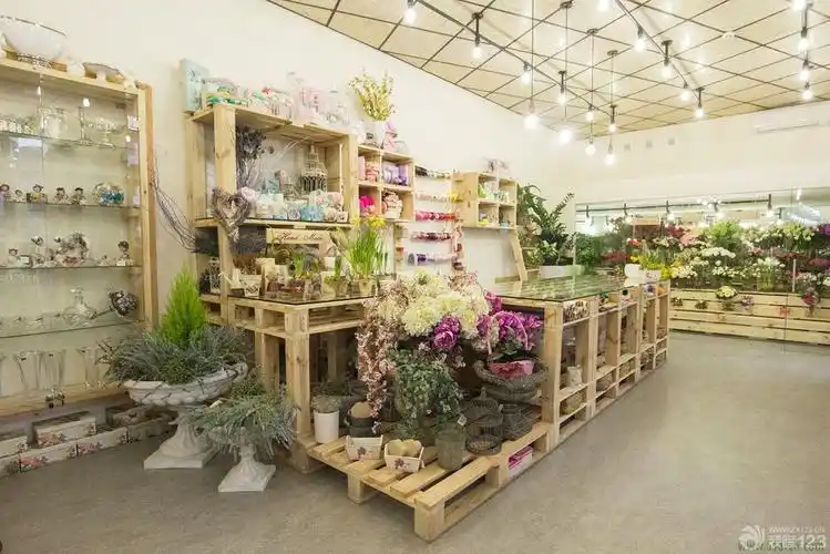 花店花架陈列设计图片