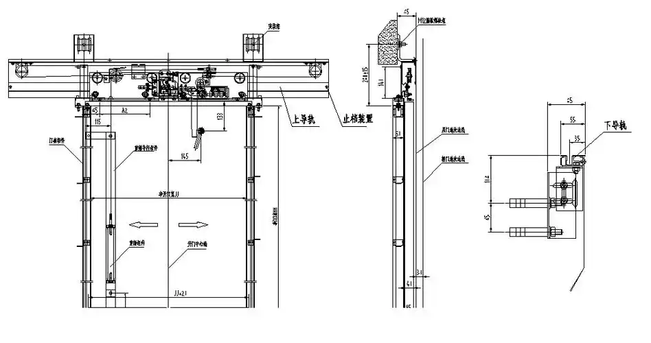 电梯层门和轿门装置在平均关门速度下的动能计算