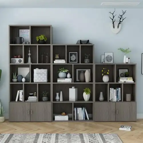 包邮简约现代书柜落地置物架自由组合书架创意储物柜儿童收纳柜