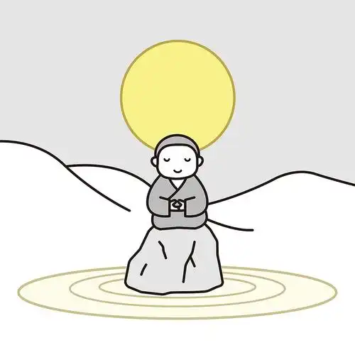 佛系惠二插画/内心平和