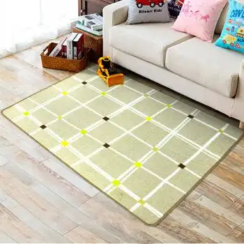 tumika 卡通地毯 客厅茶几垫卧室床边毯宝宝儿童房爬行垫 小格调 100x