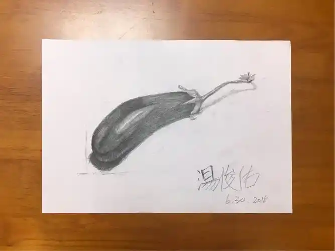 其它 二得书画院-素描课堂 课题:《几何体》/《茄子》 表现形式:素描