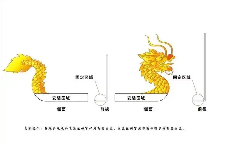 端午节龙头和龙尾图片