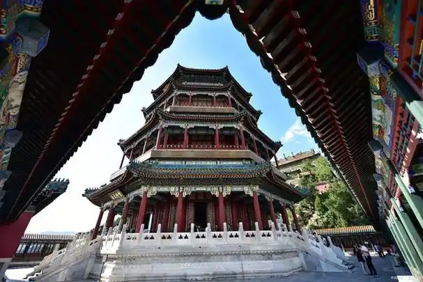 位于北京西郊,占地约290公顷,包含山水园林,建筑群,古迹和人文景观.