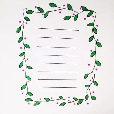 手抄报边框手抄报边框手抄报的边框花边设计图片简单又漂亮