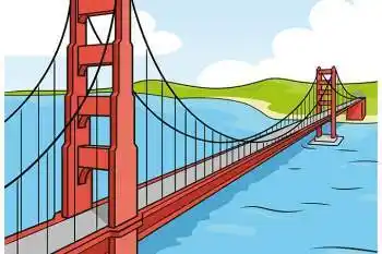 金门大桥怎么画