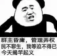 群主昏庸,管理弄权,民不聊生,我等迫不得已今天揭竿起义!