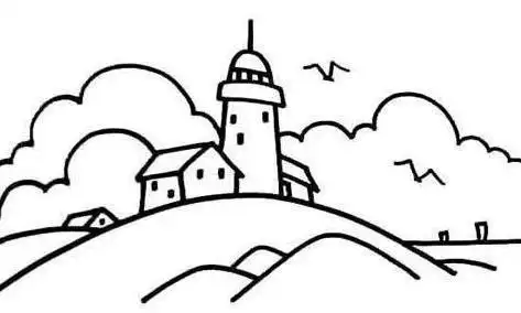 空中城堡简笔画怎样画城堡城堡的画法简笔画教程小学生城堡简笔画原文