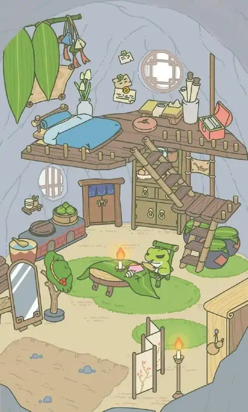 因为换了一次家具它把房子砸了    #旅行青蛙中国之旅##爱游引力