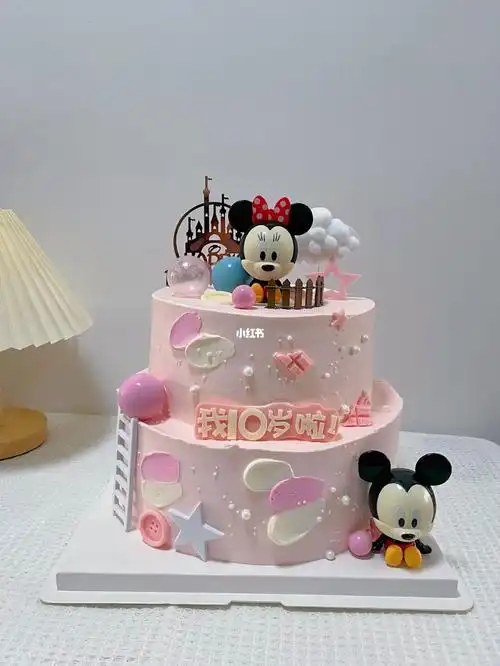 双层米奇米妮蛋糕